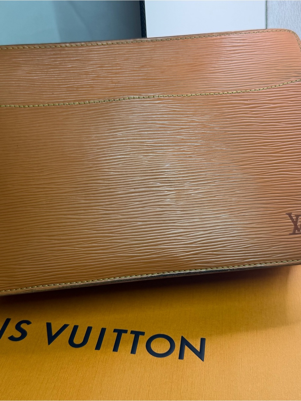 Louis Vuitton Tan Epi Leather Clutch